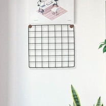 UNOMOR Square Grid Wall Hanging Rack Iron Grid Panel for Photo Display 1Pack