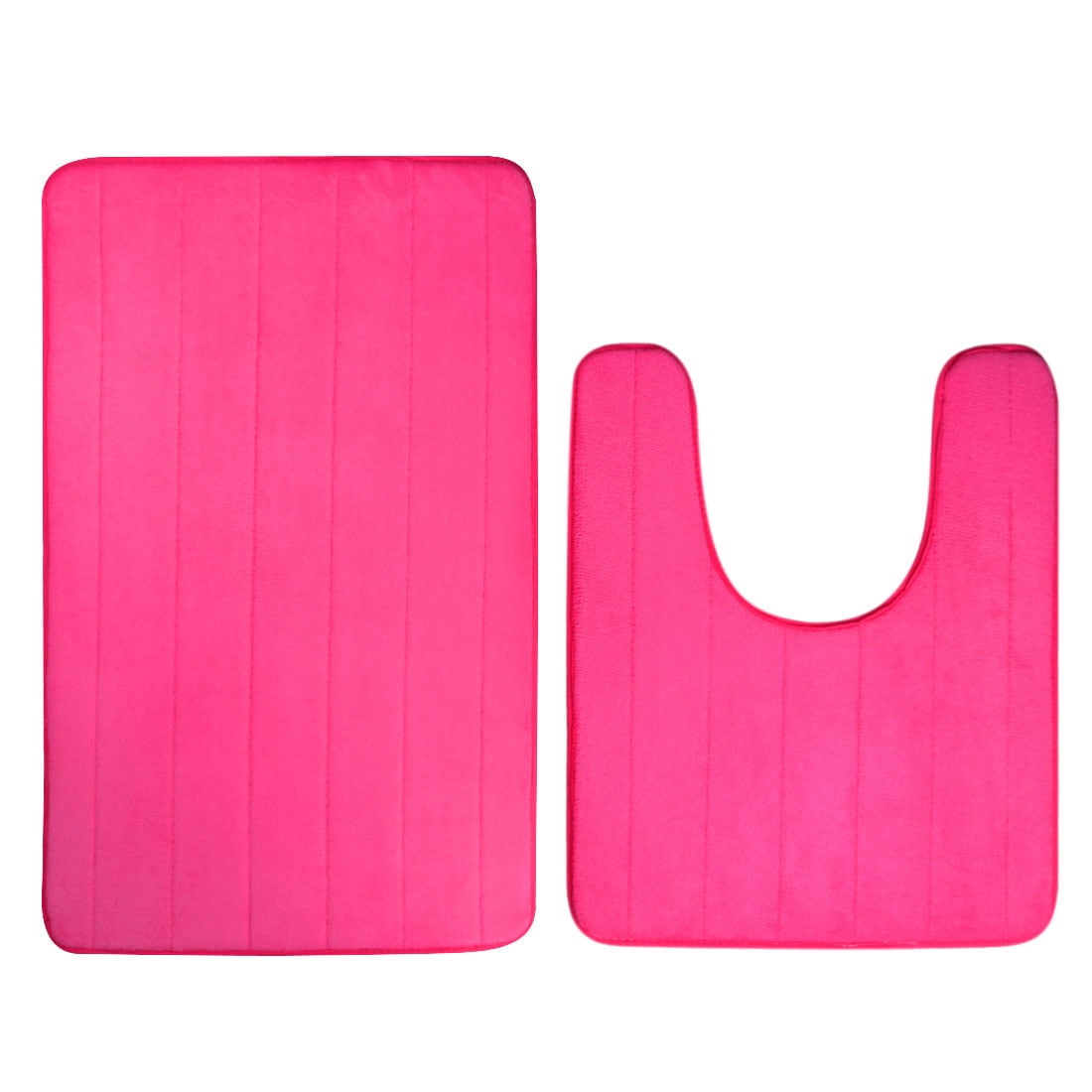 Nonslip Toliet Mat Bath Rugs Absorbent Memory Foam Bathroom Mats 2 in