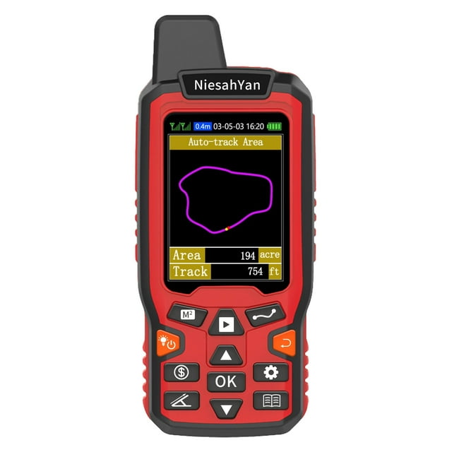 ZL180 Handheld GPS for Surveying, High Precision Rugged Land Surveying Equipment for Ranches, Garden, Farmland and Parking Area Distance Measuring