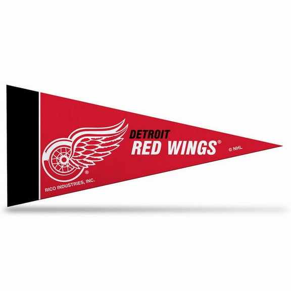 Red Wings 8-Piece 4-Inch by 9-Inch Classic Mini Pennant Décor Set