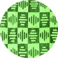 thumbnail image 1 of Ahgly Company Indoor Round Oriental Green Modern Area Rugs, 6' Round, 1 of 4