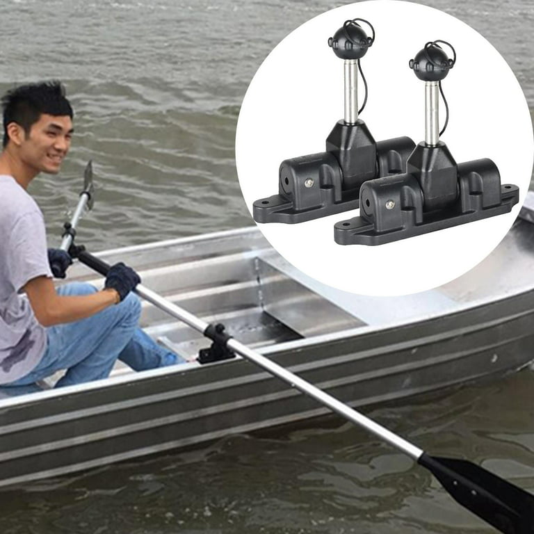 1 Paar Universal Oar ER Paddle Lock Support Boat Dinghy Kayak Accessories, Size: 14.8x12.3cm, Black