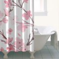 thumbnail image 4 of Pioneer Flower Floral Print Pattern Shower Curtain 36"x72" ,Bathroom Decorative Shower Curtains Set with 12 Hooks,Modern Waterproof Washable Shower Curtain, 4 of 6