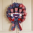 thumbnail image 5 of Miwamany Independence Day Patriotic Wreath, Red White Blue Star Hanging Ornament, 4th of July Home Party Decoration for Front Door Wall Porch Gathering, 5 of 8