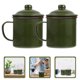 thumbnail image 4 of BRIGHTFUFU 2 piezas Cuerpo de agua de esmalte Tazas de café Copa de jugo para la tapa al aire libre de campamento, 4 of 8