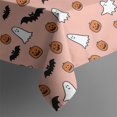 thumbnail image 5 of Horror Pumpkin Ghost Square Table Cloth Wrinkle Resistant Washable Happy Halloween Tablecolths Tablecloth for Dining Kitchen Restaurant Birthday (60x60 Inch), 5 of 6