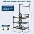 thumbnail image 4 of 3D Printer Rack Filaments Storage - Rolling 3d Printing Stand Filament Organizer, Spools Holder Racks Cart with Wheels, Heavy Duty Shelf Hold Spool PLA, ABS, PETG for Garage Office Workshop, 4 of 9