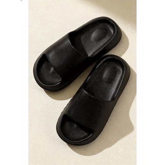 STCYLZFU Solid Color Minimalist EVA Couple Slippers, Soft Comfort Non Slip Casual Indoor Home Slides for Men & Women