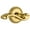 Polished Brass, variant on Grandeur 822916 Newport Solid Brass Rose Left Handed Passage Door Lever Set - Brass