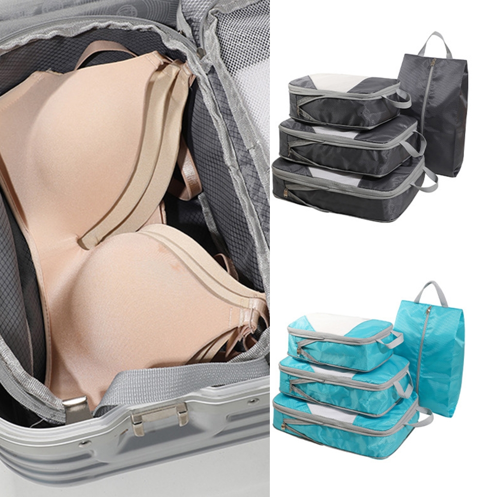 Luggage Cubes Compression Packing Cubes for Suitcase Travel Luggage Organizer with Shoe Bag Clothes Bag Packing Cubes