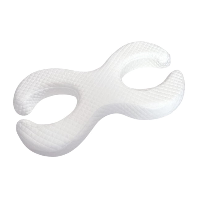 Almohada para la siesta, almohada para el cuello, versátil, ergonómica, relajada, suave y ligera. Blanco