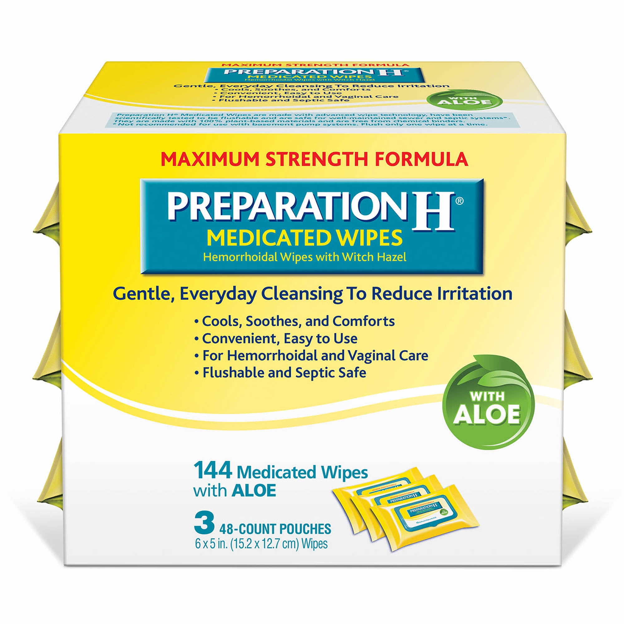 Product of Preparation H Medicated Wipes with Aloe, 144 ct. [Bulk Savings]