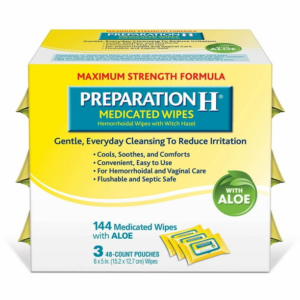 Product of Preparation H Medicated Wipes with Aloe, 144 ct. [Bulk Savings]