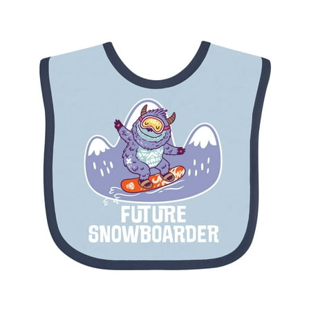 

Inktastic Snowboarding Future Snowboarder Gift Baby Boy or Baby Girl Bib