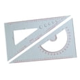 thumbnail image 5 of Chart Drawing Triangle Ruler Triangle Angle Protractor Distance Measurement Large Scale Math Geometry Tool Measuring Ruler for Ship Drawing Right Angle Ruler, 5 of 10