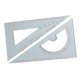 thumbnail image 5 of Regla triangular para dibujo de gráficos, transportador de ángulos triangular portátil y duradero para barcos Regla de ángulo recto, 5 of 9