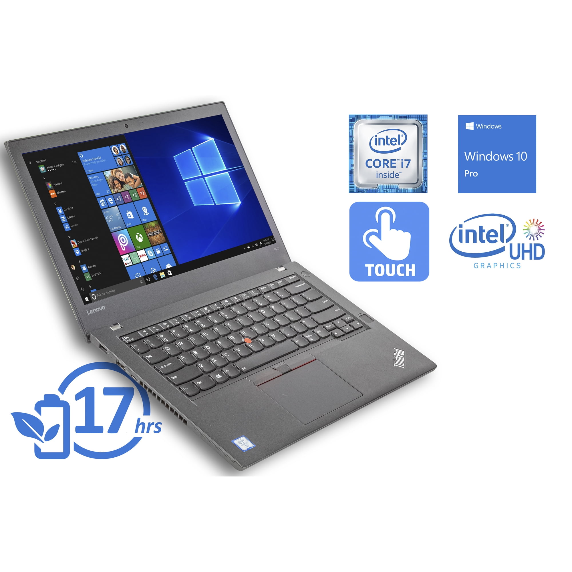 Refurbished Lenovo ThinkPad T470 Notebook, 14
