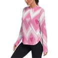 thumbnail image 2 of FORMRS Womens Long Sleeve Shirts UPF 50+ Sun Protection Quick Dry Fishing Hiking Tops, Size S-2XL, Heart Geometric, 2 of 8