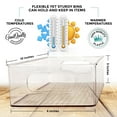 GoodQually Pantry Organizer Clear Storage Bins 4 Pack Clear Pantry