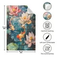 thumbnail image 3 of WOBOGO Goldfish in The Lotus Pond Kitchen Towel 1 Piece Large Cotton Dishcloth Premium Absorbency Set with Hanging Loop, 3 of 7