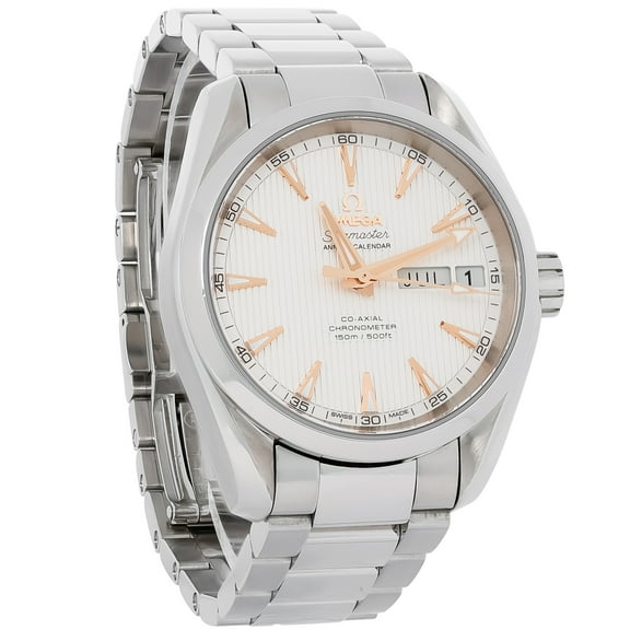 OMEGA Men's Steel Bracelet & Case S. Sapphire Automatic Silver-Tone Dial Analog Watch 23110392202001