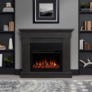 Real Flame Crawford 48 Slim Electric Fireplace in Gray