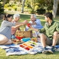 thumbnail image 6 of Divided Storage Container, 8 Compartment Snackle Box with Carry Handle, Portable Serving Tray for Charcuterie, Fruits, Nuts, Ideal for Travel, Picnics, Office Parties and Meals, White, 6 of 6