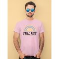 thumbnail image 2 of Still Rise Retro Grunge Rainbow T-Shirt Men -Image by Shutterstock, Male Small, 2 of 4