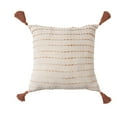 thumbnail image 5 of LR Home White/ Adobe Striped Ombre Farmhouse Flatweave Throw Pillow, 5 of 9