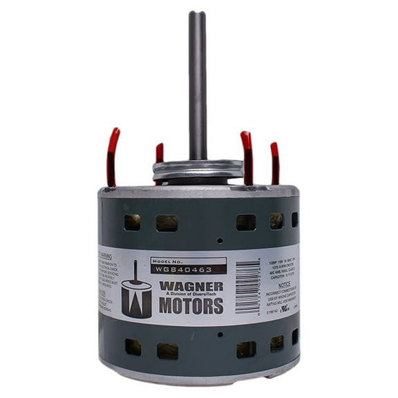DiversiTech WG840463, 1/6 HP 115V, 1075 RPM Direct Drive Furnace Blower Electric Motor