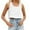 a-White103, variant on Womens Solid Color U Neck Sleeveless Crop Top Loose Fit Casual Summer Tank Top For Daily Beach Party Wear White XL