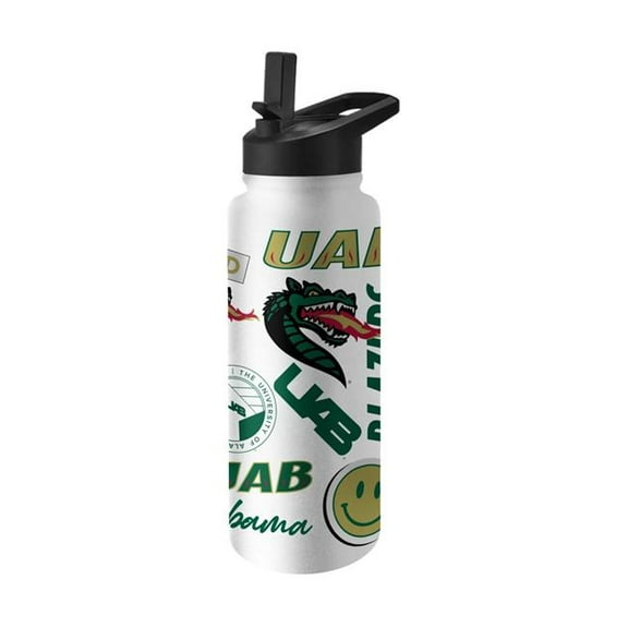 Logo Brands 225-S34QB-63 34 oz Alabama - Birmingham Native Quencher Bottle