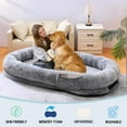 thumbnail image 2 of Human Dog Bed for Adult, 72"x48" Human Sized Dog Bed for People(Grey), 2 of 7