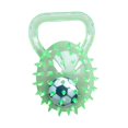 thumbnail image 3 of Pelota de goma interactiva con chirridos para perros con pinchos, juego de lanzamiento para cachorros, confiable para la dentición Verde, 3 of 9