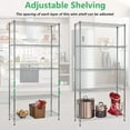 thumbnail image 2 of YRLLENSDAN 5 Tier Storage Shelves for Storage Rack, 1250 Lbs Capacity Adjustable Wire Shelving Heavy Duty Steel Layer Shelf Organizer for Bathroom Kitchen, 2 of 6