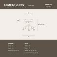 thumbnail image 6 of DR.LOMILOMI Swivel Rolling Hydraulic Height Adjustable Stool 503 for Clinic Nursing Spas Beauty Salons Dentists Home Office, 6 of 6