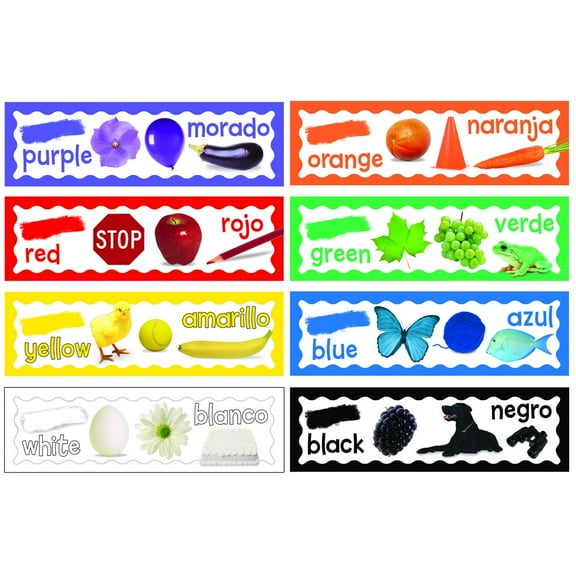 Eureka Colors Bulletin Board Set, 8 Count