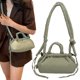 thumbnail image 5 of Bolso Mano Hombro Color Con Correa Ajustable para Mujeres Y Niñas, 5 of 9