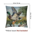 thumbnail image 4 of Flying Mallard Ducks Short Velvet Throw Pillow Covers  Double Sided with Zipper Decorative Pillows for Couch Cushion Sofa Outdoor, 4 of 7