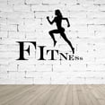 thumbnail image 3 of Fitness Jogging Course Stickers Muraux Gym Autocollant Sticker Mur Vinyle Art, 3 of 9