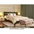 thumbnail image 2 of Acacia Emery Bed Frame with Headboard Solid Wood Platform Bed, Queen Size Bed Frame, Unique Design Contemporary Signature Wood Bed Compatible with All Mattresses, Non-Slip and Noise-Free, Mocha, 2 of 5