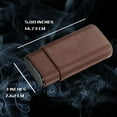 thumbnail image 3 of Visol Burgos Leather Cigar Case - Holds 3 Cigars, 3 of 8