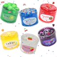 thumbnail image 1 of Vibrant Fruit-Themed Slime Kit for Kids - 6 Pack Soft & Non-Sticky Crystal Putty, Educational DIY Toys with Beads & Glitter, Reusable Jelly Clay for Creative Play, Parties & Parent-Child Activities,, 1 of 6