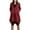 Red, variant on FDGIU Women's Oversized Zip Up Long Hoodie - Lightweight Fleece Long Tunic Jacket with Pockets, Winter Warm Cozy Sweatshirt
