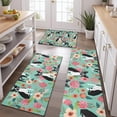 thumbnail image 2 of Boston Terrier Floral Flowers Kitchen Rugs Sets Of 3,Kitchen Runner Rugs Non Skid Washable,Decorative Kitchen Floor Mats for Kitchen,Sink,Laundry,17"x30"+ 17"x47" + 17"x59", 2 of 6