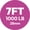 7 ft Barbell, 1000 lb, Pink, variant on HANDBODE 6.5ft Olympic Barbell, 35lb, 1000lb Capacity Weightlifting Bar with Deep Knurled Anti-Slip for Home Gym, Silver & Pink