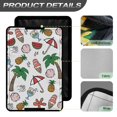 thumbnail image 4 of Psesaysky RV Door Window Shade, Foldable Hook and Loop Fastener RV Blackout Window Cover, UV Rays Protection for Camper Trailer Door, Light-resistant Fabric (Hawaiian Vacation Elements), 4 of 7