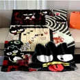 thumbnail image 3 of Manta de franela negra Sanrio Bad Badtz Maru Keroppi de 6 tamaños, manta para sofá, manta para el almuerzo, periféricos de anime, regalo, 3 of 5