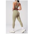 thumbnail image 5 of PISONIC Two Piece Workout Sets for Women Color Block Sports Bra and High Waist Leggings Gym Yoga Active Wear Outfits, 5 of 7