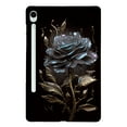 thumbnail image 2 of Allytechgroup Slim Case for Samsung Galaxy Tab S10 FE / Galaxy Tab S9 FE 10.9", TPU Back Cover Stylish Pattern Protective Shock Resistant Lightweight Case for Galaxy Tab S10 FE/ S9 FE,Black Rose, 2 of 2